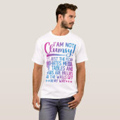 私はそのことわざの皮肉が不器用でおもしろはない Tシャツ (正面フル)