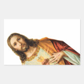 私はそのイエス・ステッカーを見た 長方形シール (正面)