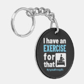 私はそのエクササイズPTにフィジカルセラピーがある キーホルダー (正面左)