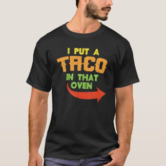 私はそのオーブン妊娠メンズCinco De Mにタコを入れた Tシャツ