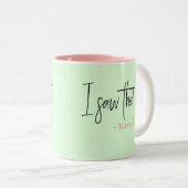 私はそのカルマを見た ツートーンマグカップ (正面右)