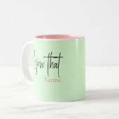 私はそのカルマを見た ツートーンマグカップ (正面左)