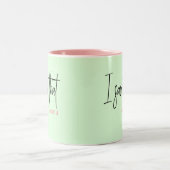 私はそのカルマを見た ツートーンマグカップ (中央)