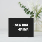 私はそのカルマを見た ポストカード (スタンド正面)