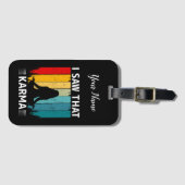 私はそのカルマを見た ラゲッジタグ (正面横)