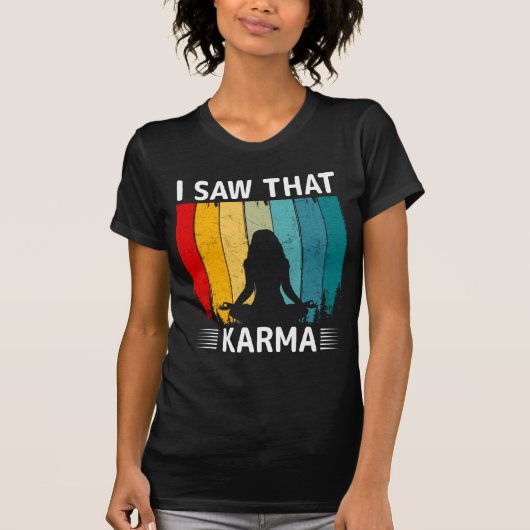 私はそのカルマを見た Tシャツ (正面)