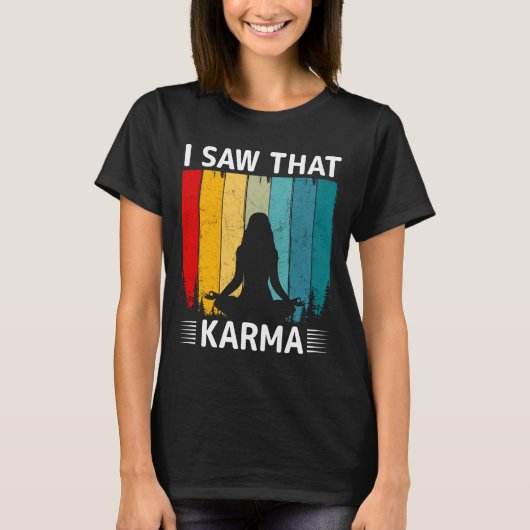 私はそのカルマを見た Tシャツ (正面)