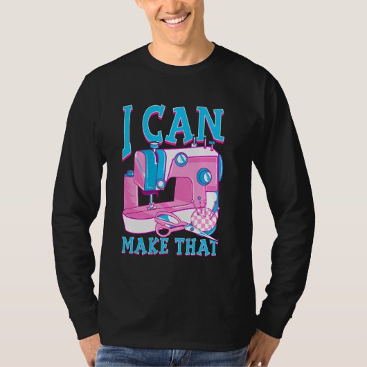 私はそのキルターおもしろい裁縫機を作れる Tシャツ (正面)