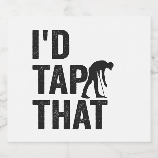 私はそのゴルフスポおもしろいートゴルフ愛好家ギフトをタップする ビールラベル (シングルラベル)