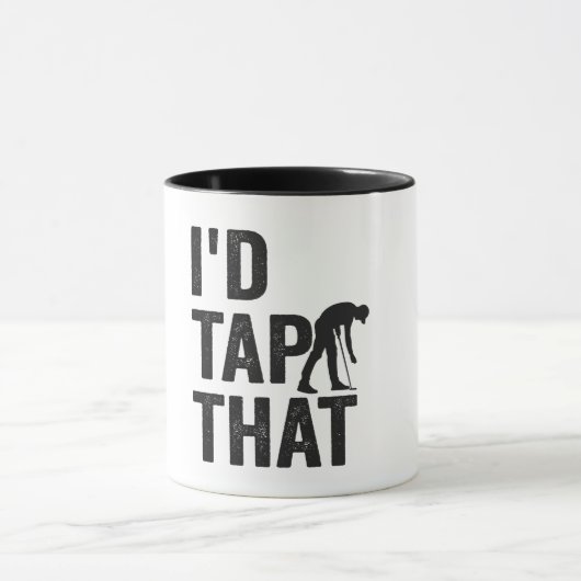 私はそのゴルフスポおもしろいートゴルフ愛好家ギフトをタップする マグカップ (中央)