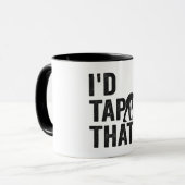 私はそのゴルフスポおもしろいートゴルフ愛好家ギフトをタップする マグカップ (正面左)