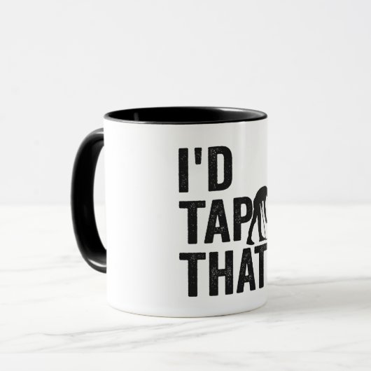 私はそのゴルフスポおもしろいートゴルフ愛好家ギフトをタップする マグカップ (正面左)