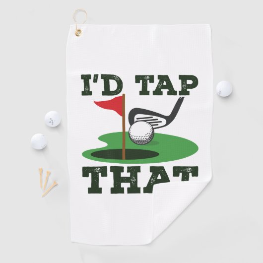 私はそのゴルフパターをタップしてあげたい ゴルフタオル (インサイチュ)