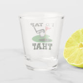 私はそのゴルフパターをタップしてあげたい ショットグラス (裏面)