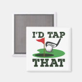 私はそのゴルフパターをタップしてあげたい マグネット (正面/裏面)