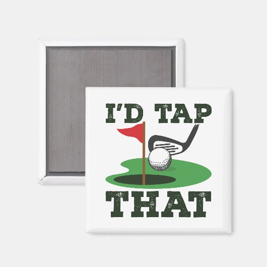 私はそのゴルフパターをタップしてあげたい マグネット (正面/裏面)