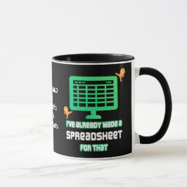 私はそのデータのスプレッドシートを既に作成している マグカップ