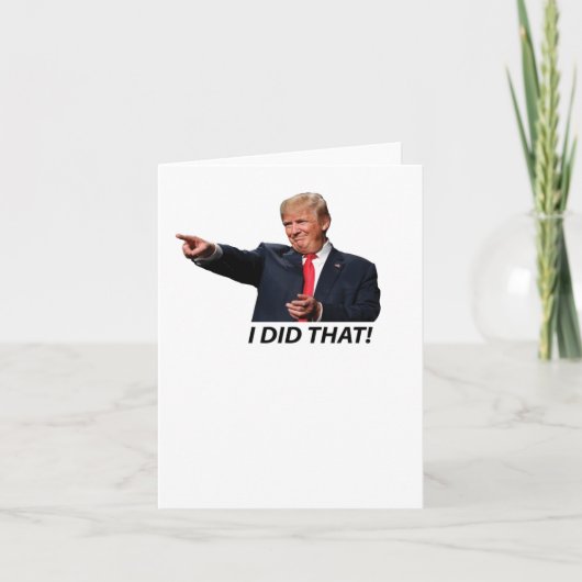 私はそのトランプミームをした カード (正面)