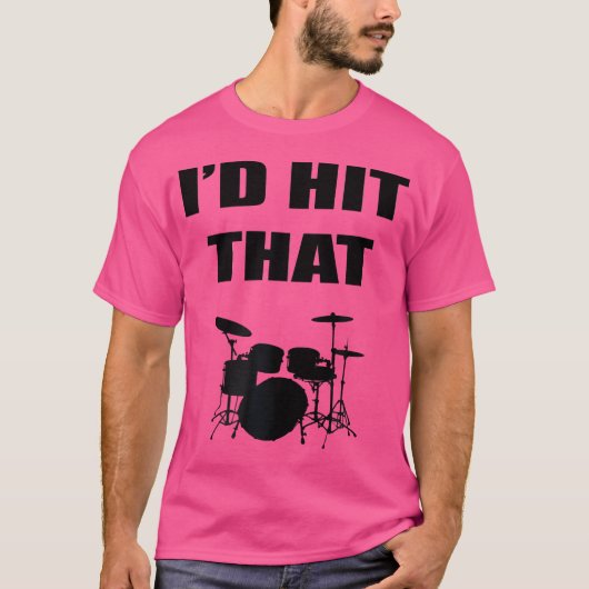 私はそのドラムを叩いたミュージシャン Tシャツ (正面)