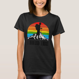 私はそのハイキングおもしろいバックパッキングキャンピングヴィント Tシャツ