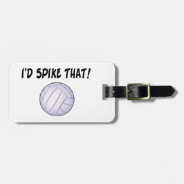 私はそのバレーボールを打ちつけます ラゲッジタグ
