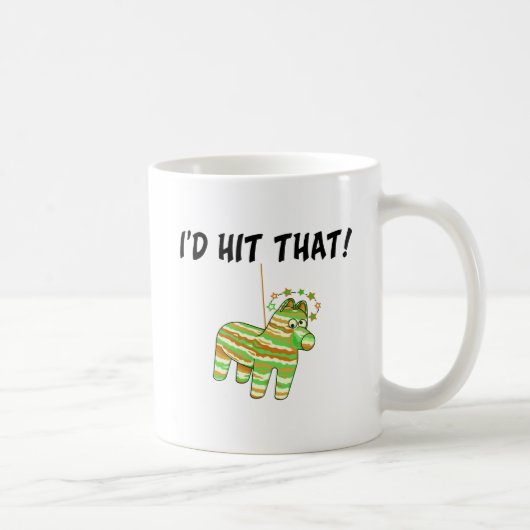 私はそのピニャータに当ります コーヒーマグカップ (右)