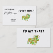 私はそのピニャータに当ります 名刺 (正面/裏面)