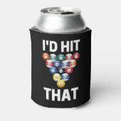 私はそのプールボールおもしろいゲーム選手の愛好家を打った 缶クーラー (缶裏面)