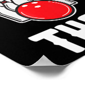 私はそのボウリングをする人、 クリケットの投手おもしろいボーリングチームギフトをヒット ポスター (角)