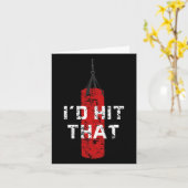 私はそのボクシングギフトおもしろいのアイディアを男性へ打つ カード (黄色い花)