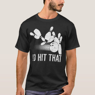 私はそのボーリングおもしろいボウリングをする人、 クリケットの投手 Tシャツ