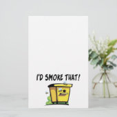 私はそのミツバチの巣を煙らします 便箋 (スタンド正面)