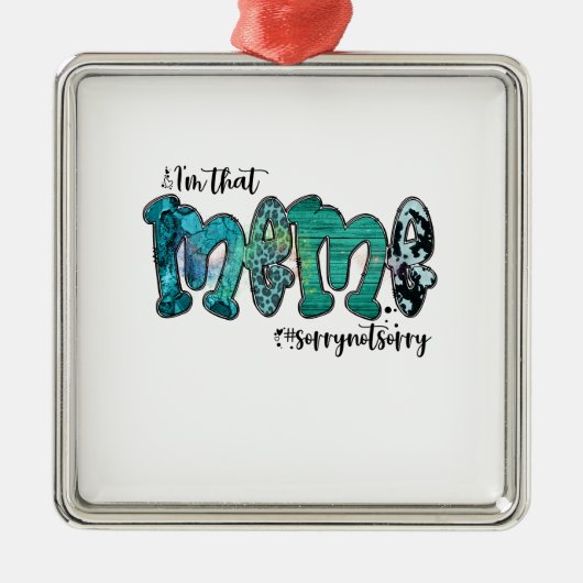 私はそのミーム メタルオーナメント (正面)