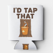 私はそのメープル糖化の木のシロップをタップする 缶クーラー (裏面)