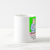 私はそのレバー移植に飲みます コーヒーマグカップ (中央)