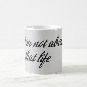 私はその人生について考えていない コーヒーマグカップ