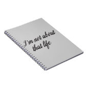 私はその人生について考えていない ノートブック (右側)