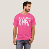 私はその山の登山岩の登山者に登る Tシャツ (正面フル)