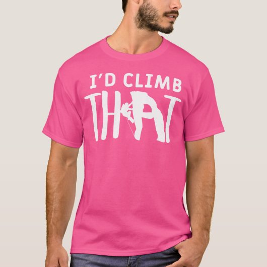 私はその山の登山岩の登山者に登る Tシャツ (正面)
