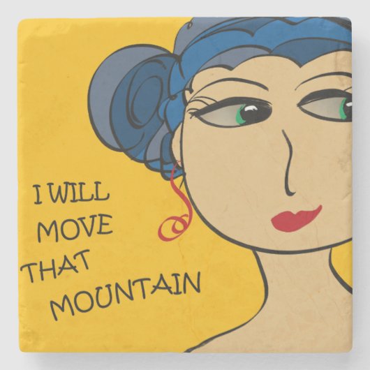 私はその山を動かします ストーンコースター (正面)