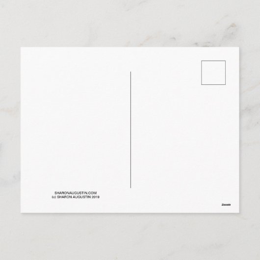 私はその山-個々の芸術カード--を動かします シーズンポストカード (裏面)