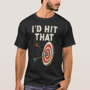 私はその弓矢射撃、 発砲スポーツアーチェリーアーチを打った Tシャツ