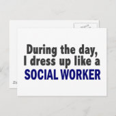 私はその日、ソーシャルワーカーのように着飾る ポストカード (正面/裏面)