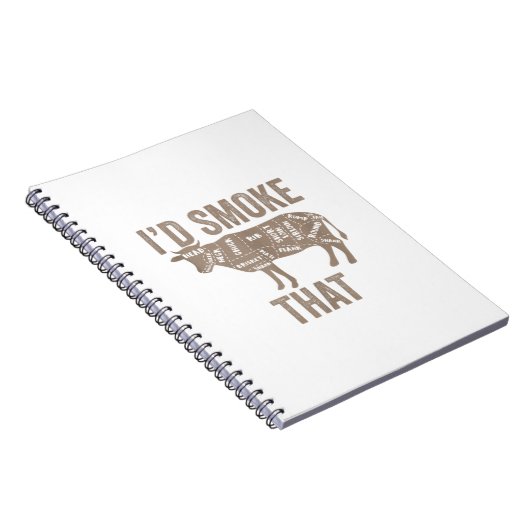 私はその牛のビーフBbqギフトを吸う。完璧なデザイン ノートブック (右側)