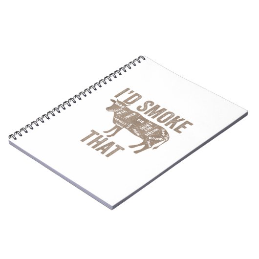 私はその牛のビーフBbqギフトを吸う。完璧なデザイン ノートブック (左側)