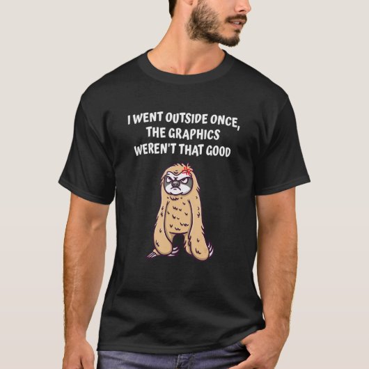 私はその良いゲームでグラフィックスの外に行った Tシャツ (正面)
