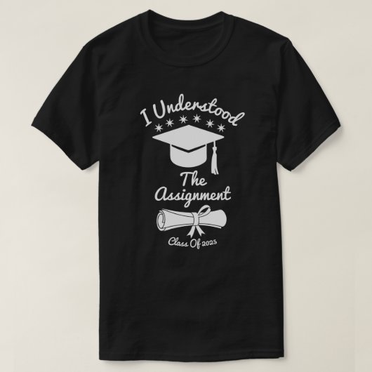 私はその課題を理解した Tシャツ (デザイン正面)