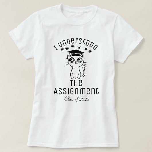 私はその課題を理解した Tシャツ (デザイン正面)