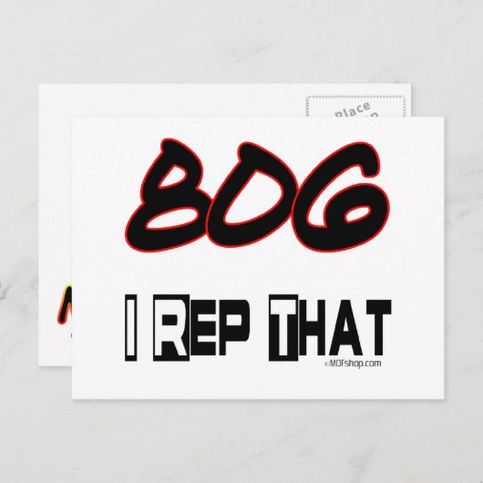 私はその806の市外局番を表示 ポストカード (正面/裏面)