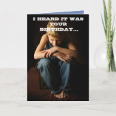 私はそれがあなたの誕生日だったことを聞きました カード (正面)